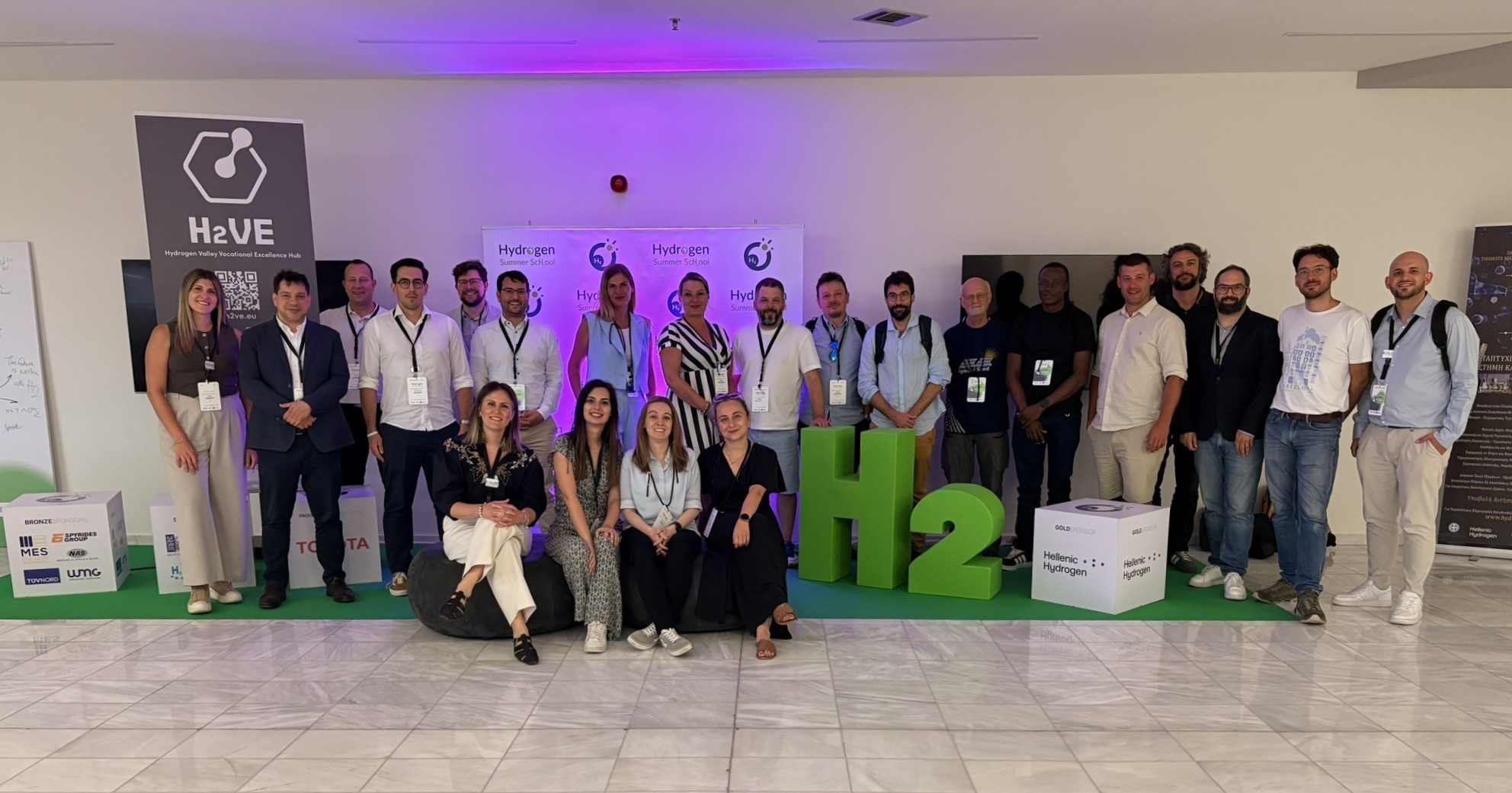 A group photo of the H2VE Team